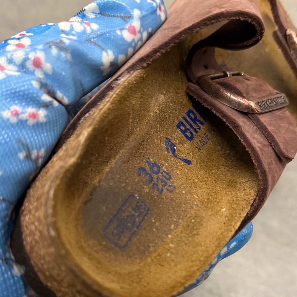 Birkenstock Dark Brown Leather Sandals - Picture 5 of 5